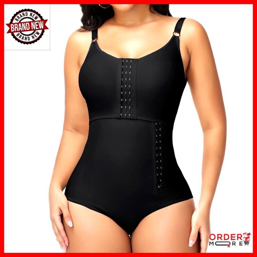 Postpartum Compression Shapewear Bodysuit with Bra Adjustable Hooks Tummy